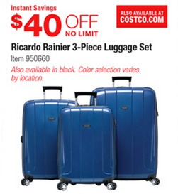 costco ricardo luggage set