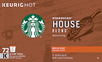 Costco Deal Starbucks House Blend K Cup Pods 72 Ct 6 Off